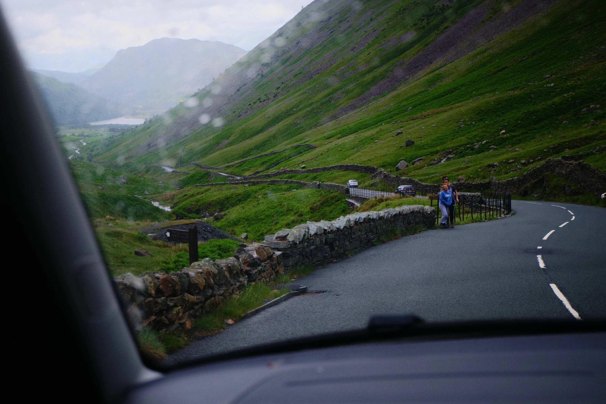  Ambitious young &lsquo;uns hiking back up Kirkstone Pass. 