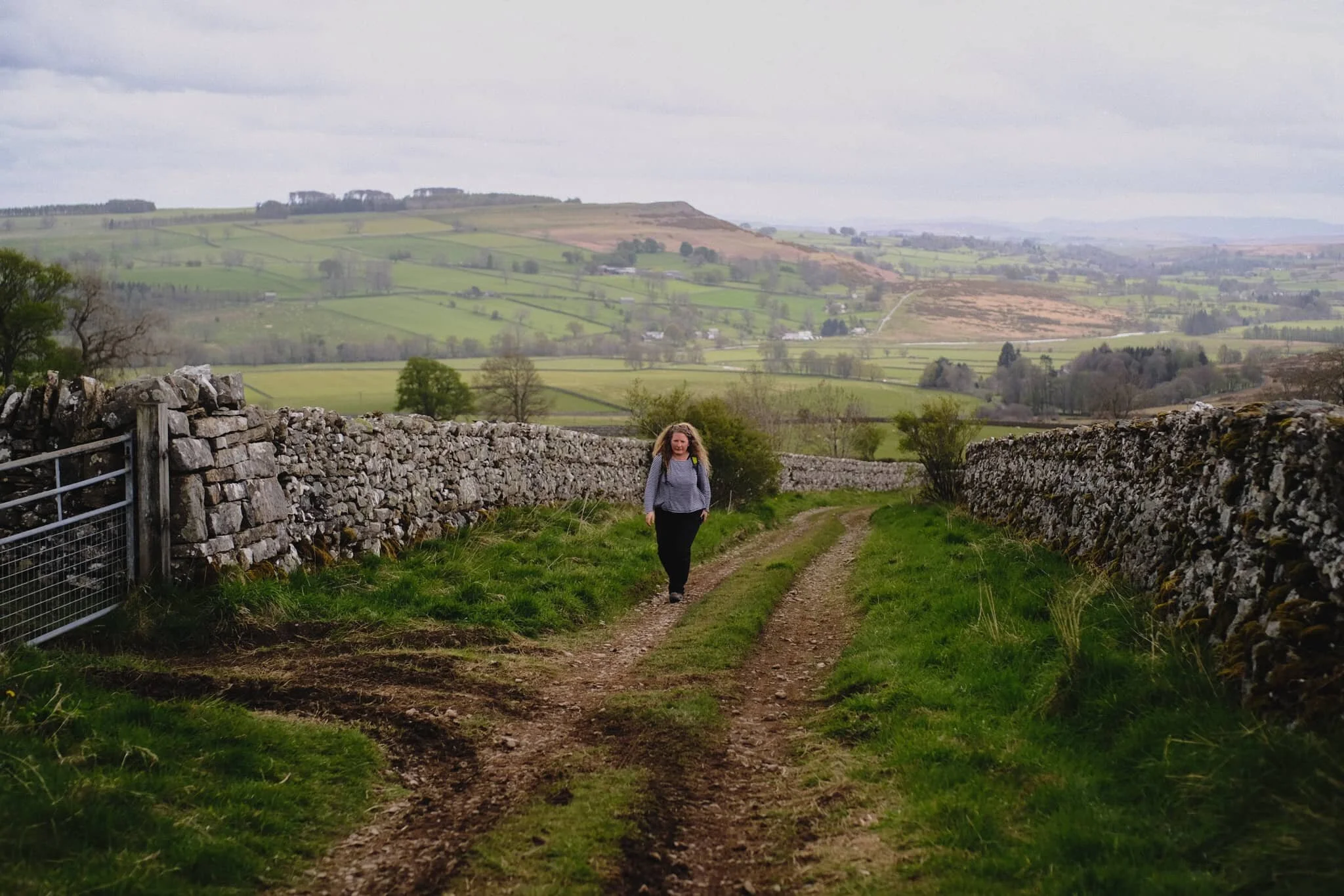  My lovely Lisabet, with the expansive view behind. 