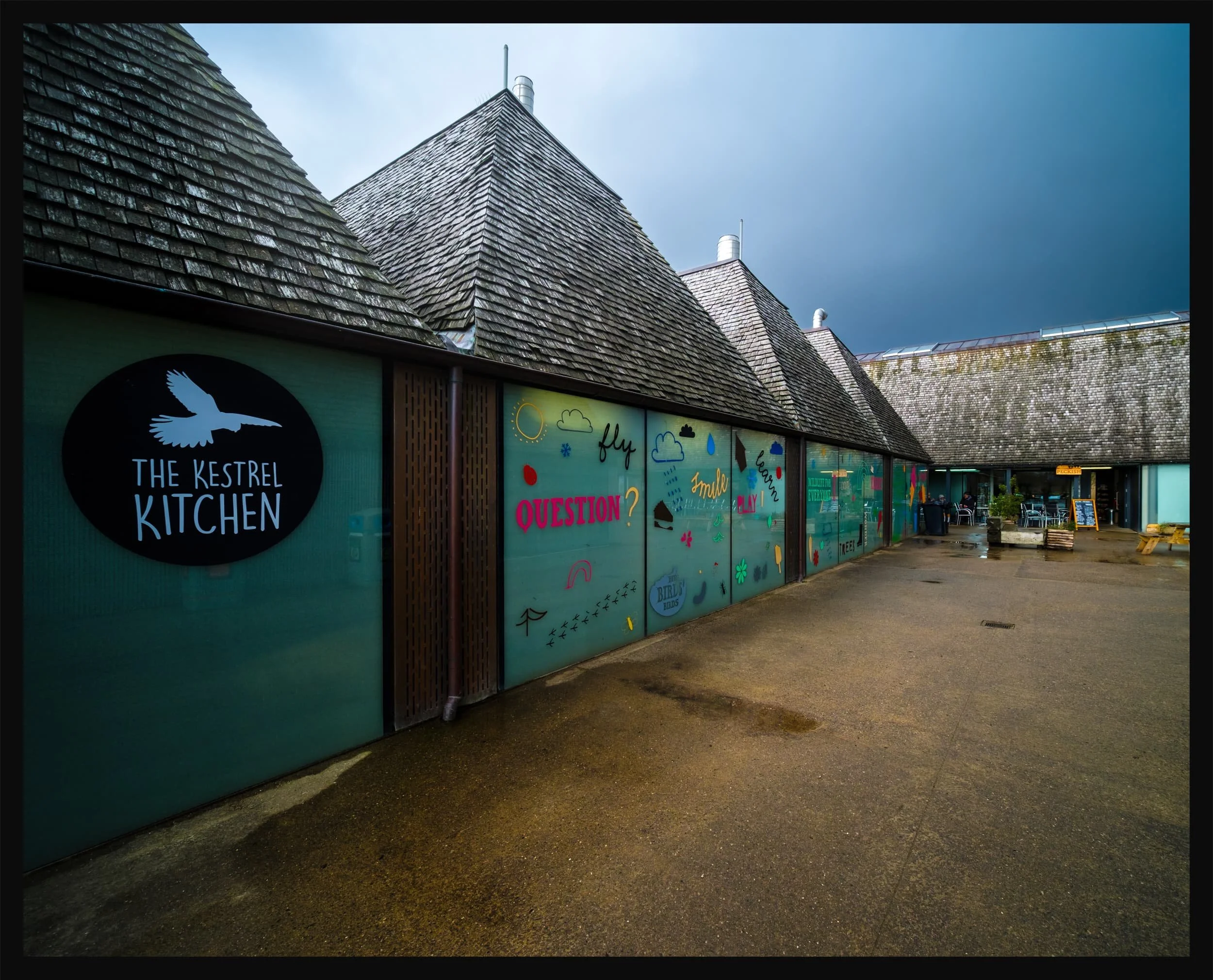  The floating visitor village was designed by  Adam Khan Architects , built by  Price & Myers , and opened to the public in 2011. It houses shops, an exhibition area, an activity room for schools and community groups, a restaurant and a conference centre. 
