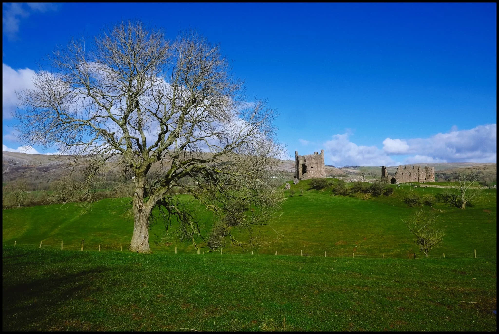  The views quickly open up and we are afforded lovely scenes looking back at the ruins of Brough Castle. 