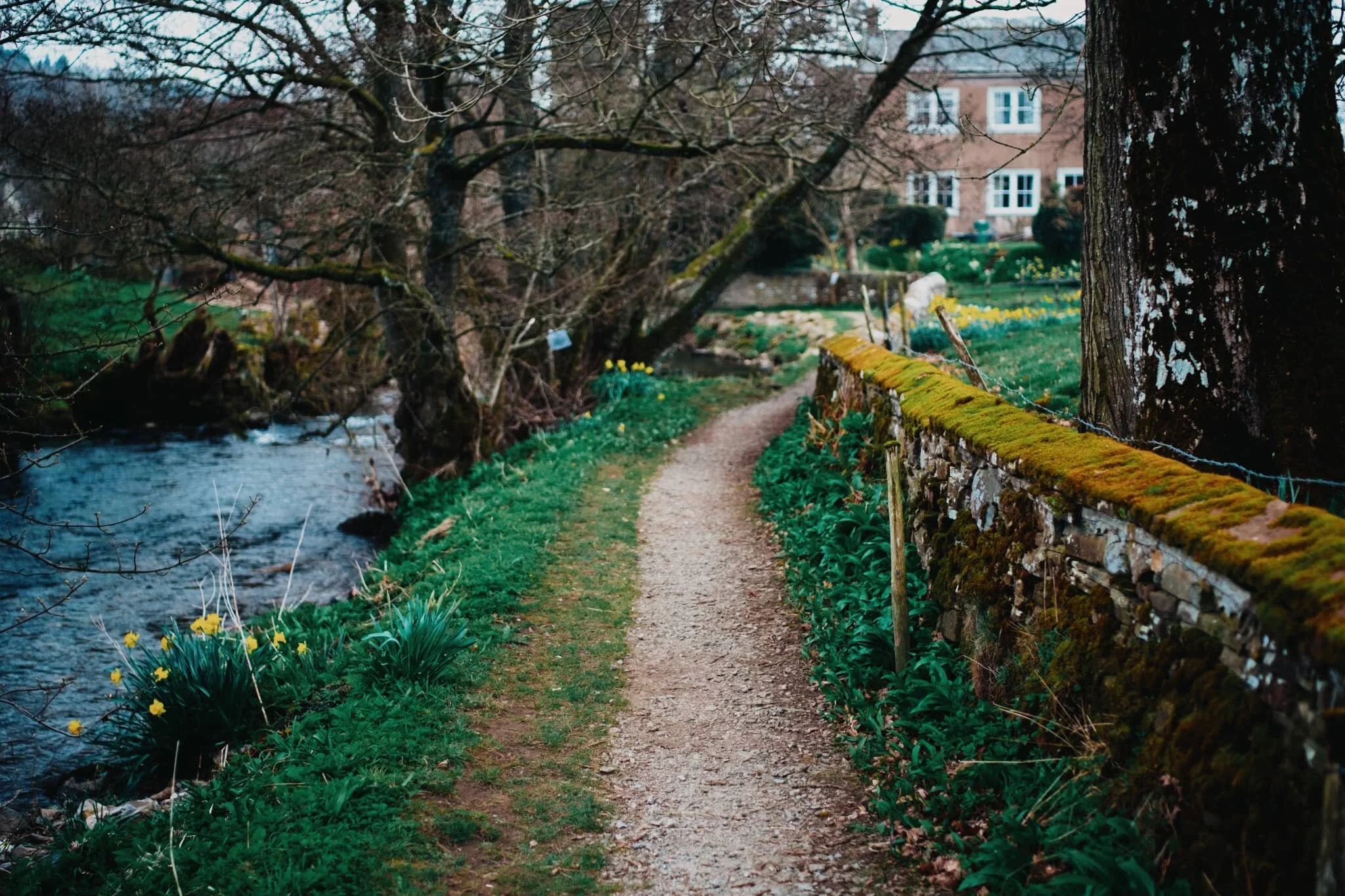  We took the beckside path east to head to Priest&rsquo;s Mill. 