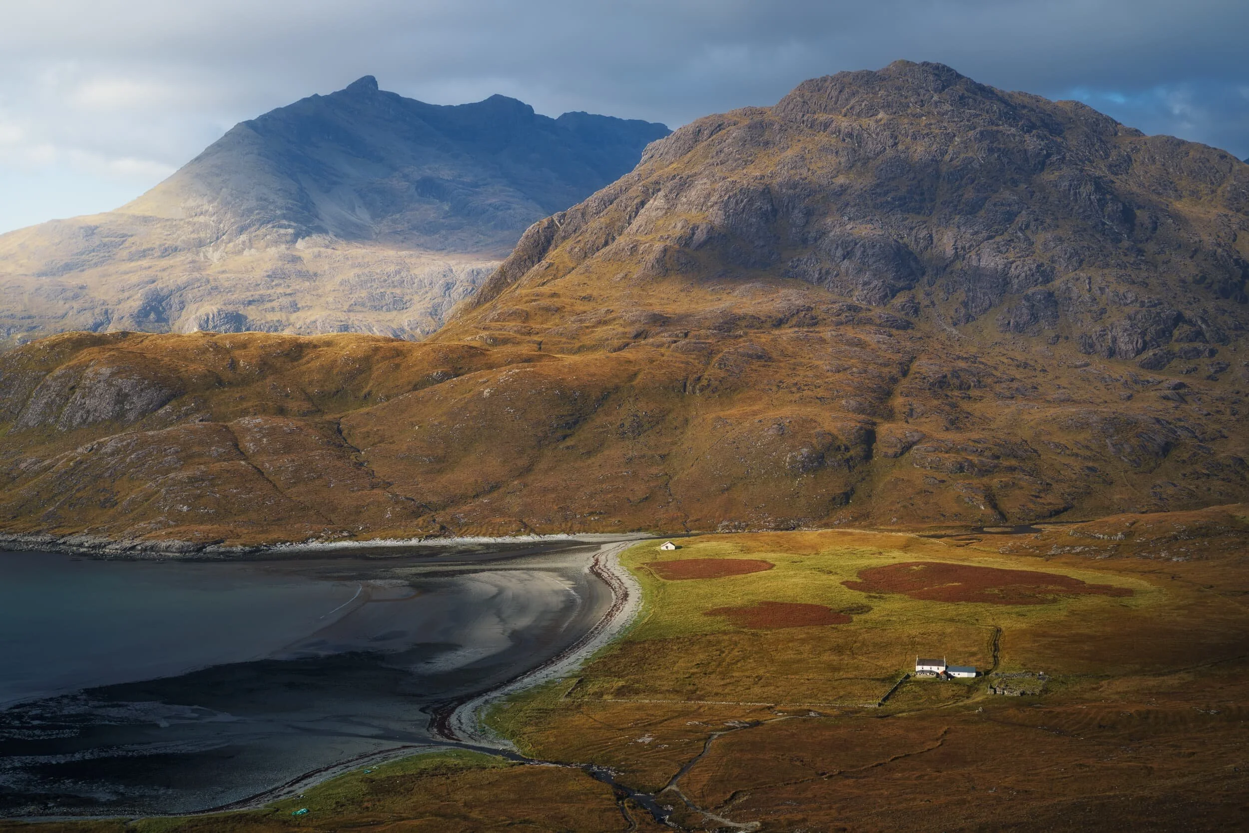  Heading back up the trail, I couldn&rsquo;t resist one last look back at this stunning view of Camasunary Bay. 