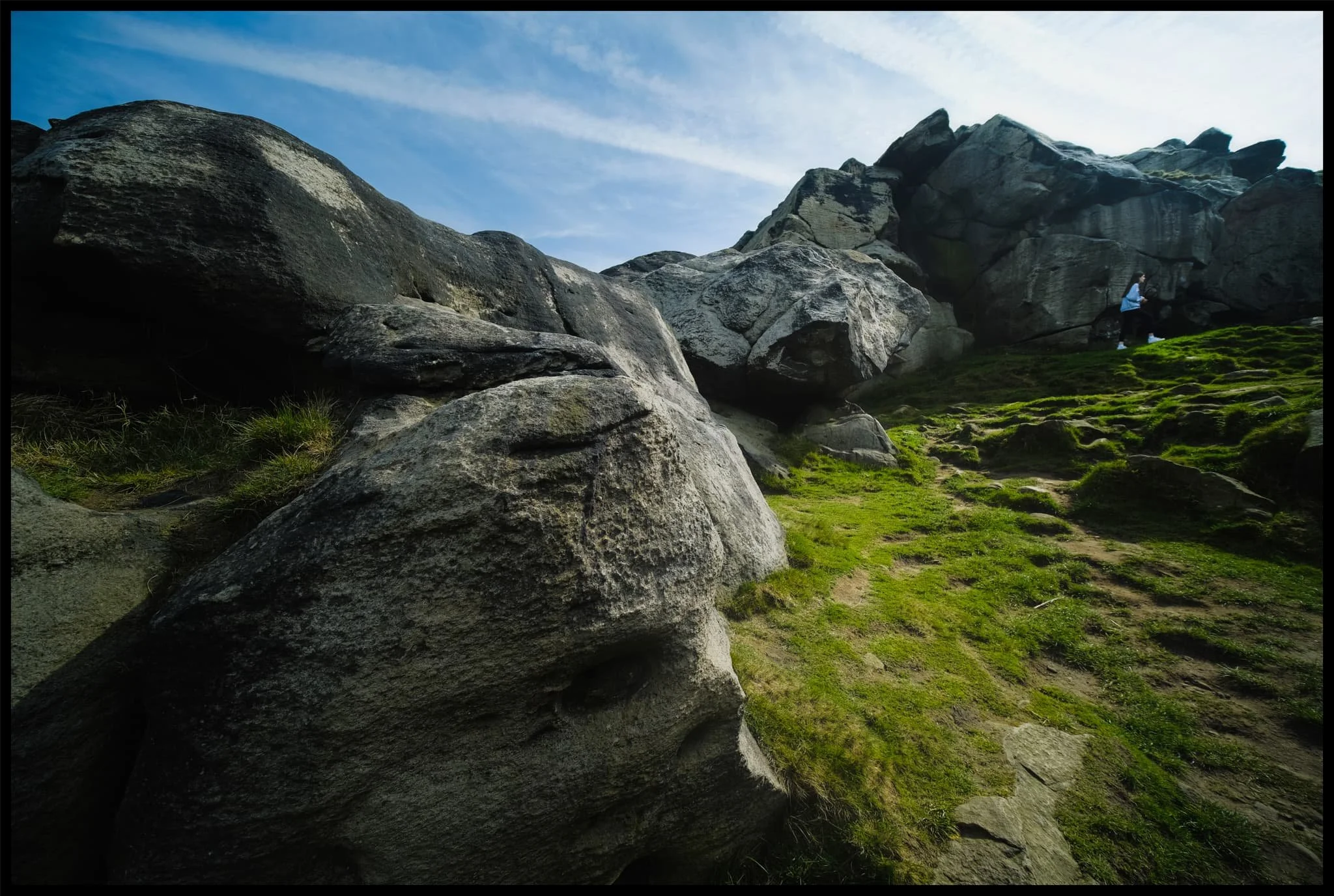  Though not that busy, and certainly not in Lake District terms, there were still plenty of people milling around the crags. Mostly rock climbers. 