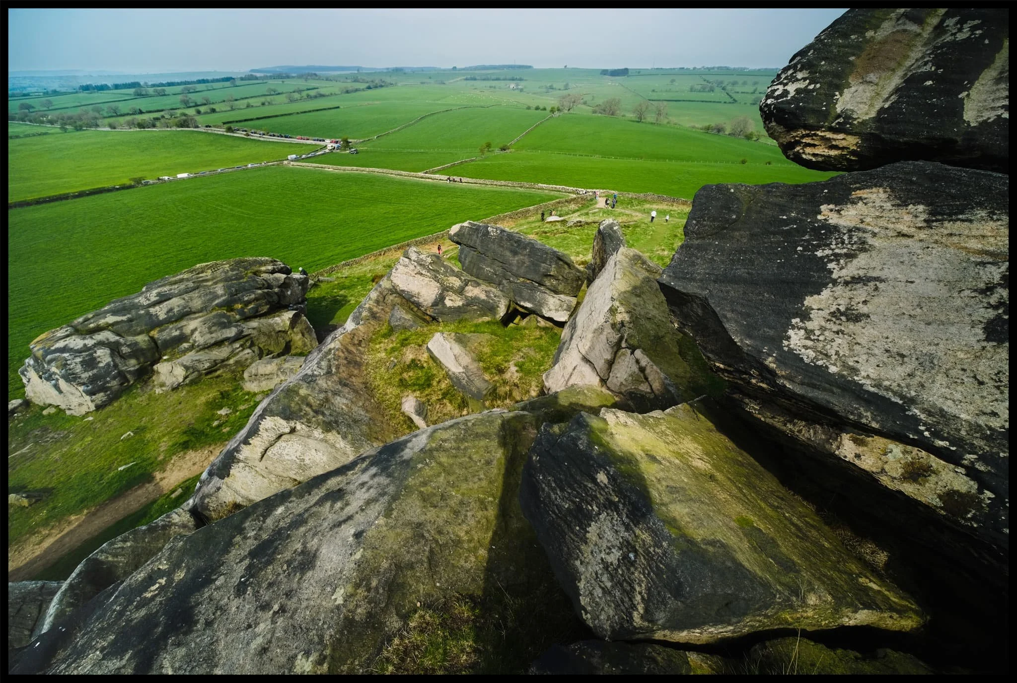  I shot this primarily for the way the rocks seem to point at the road, which then zigzags off into the distance. 