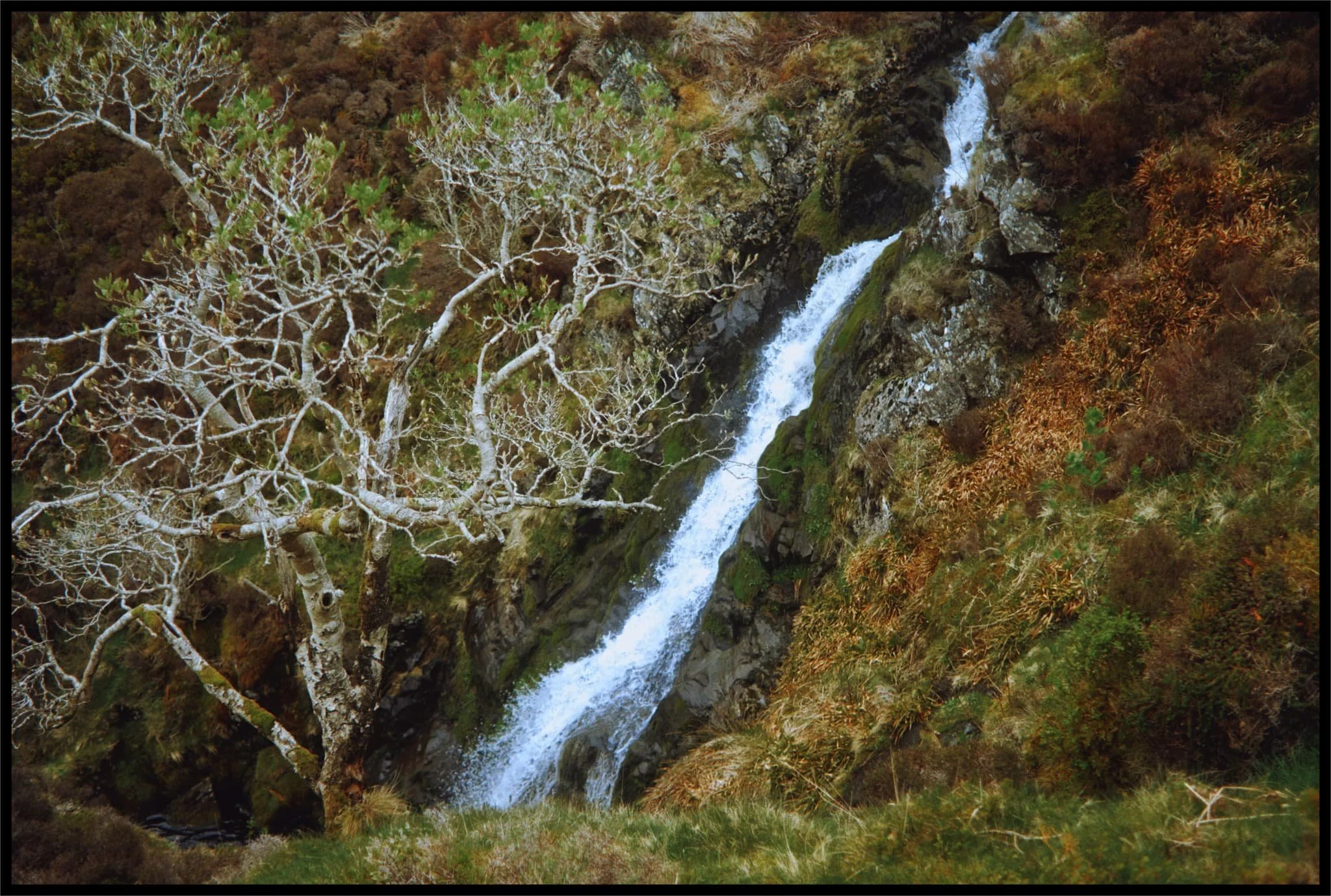  Near the top of the path you can enjoy the view straight down the falls. It might be possible to clamber down and get right alongside them, but I wouldn&rsquo;t dare. 