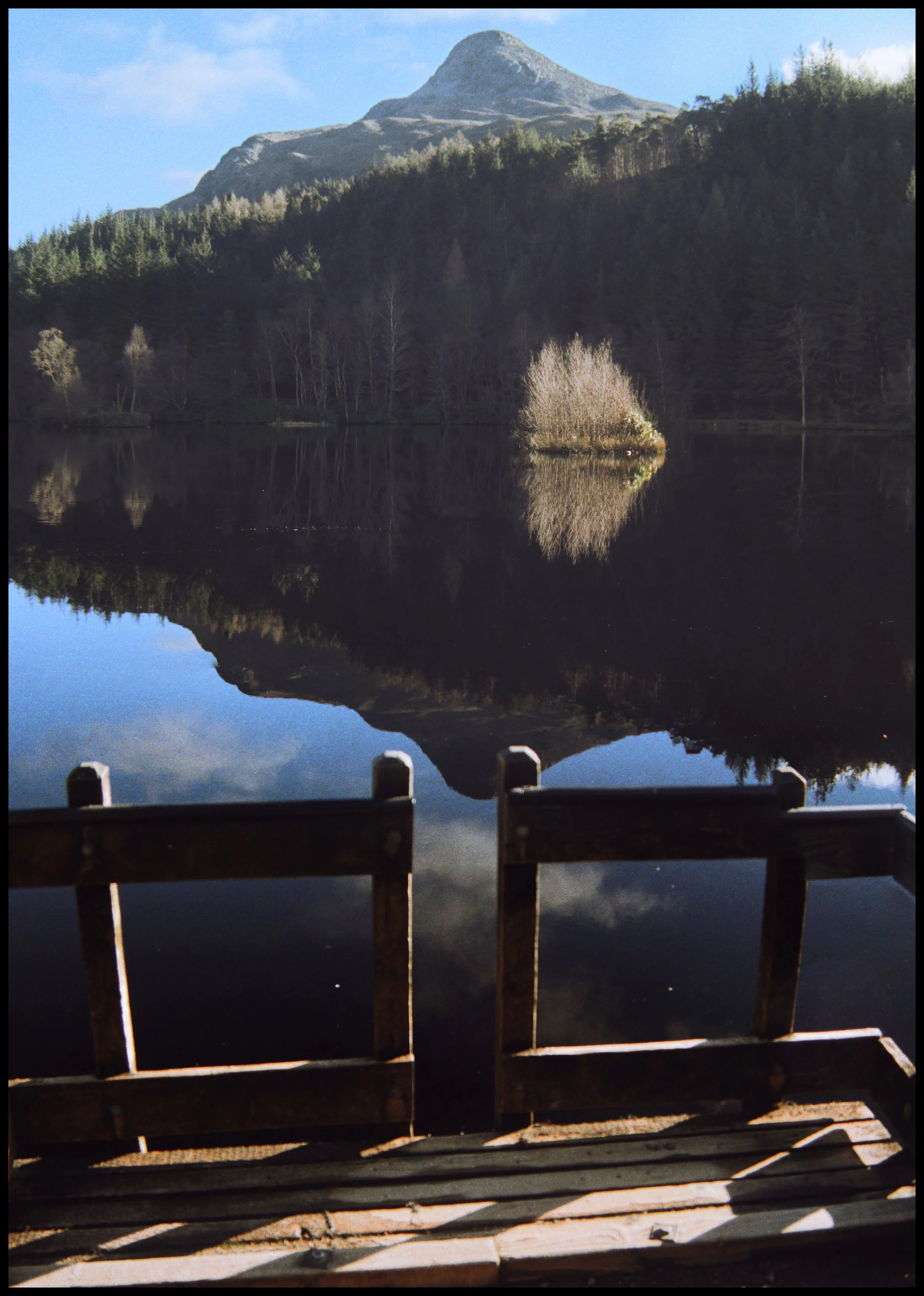  Soon enough we arrived at the lochan to find perfect reflections of the various mountains around. 