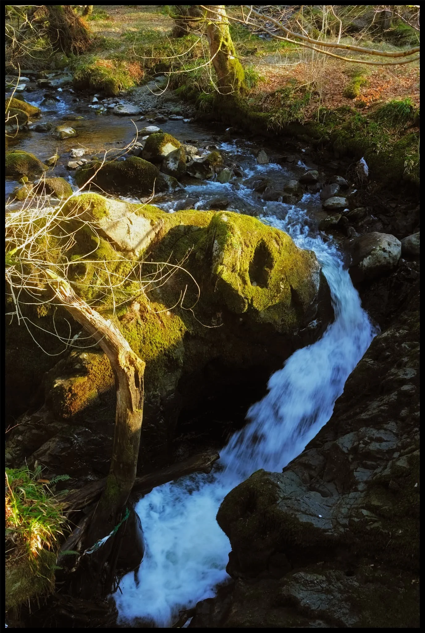  One of the many deep cascades along Aira Beck at High Cascades, before the river then plunges down the spectacular  Aira Force . 