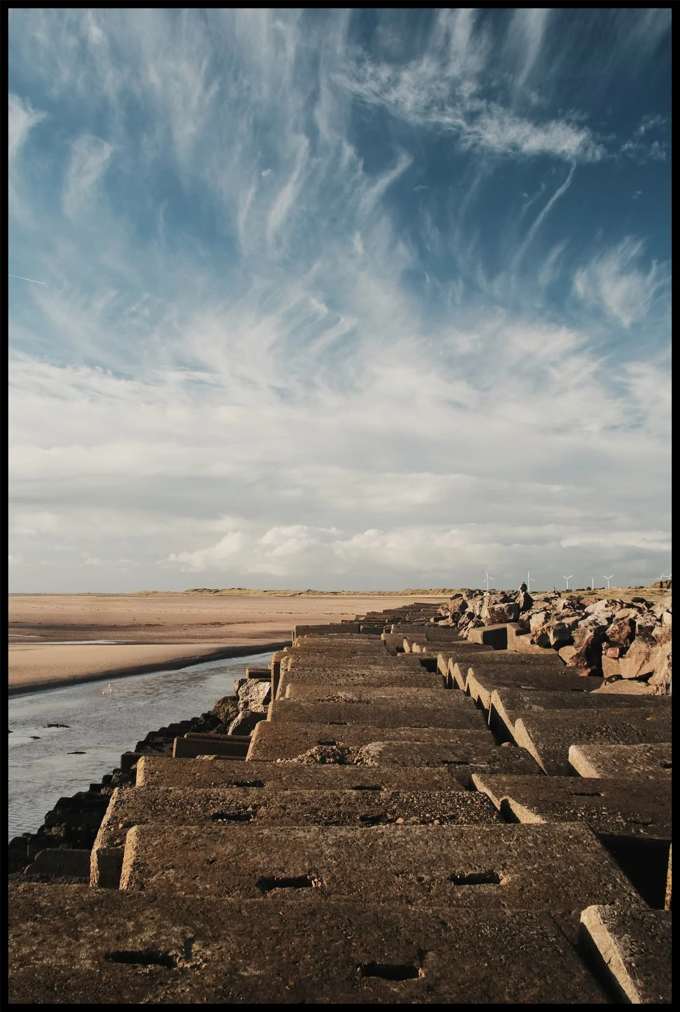  The &ldquo;lagoon&rdquo; of the nature reserve is protected from the sea by this beautiful sea wall, built in 1905. 