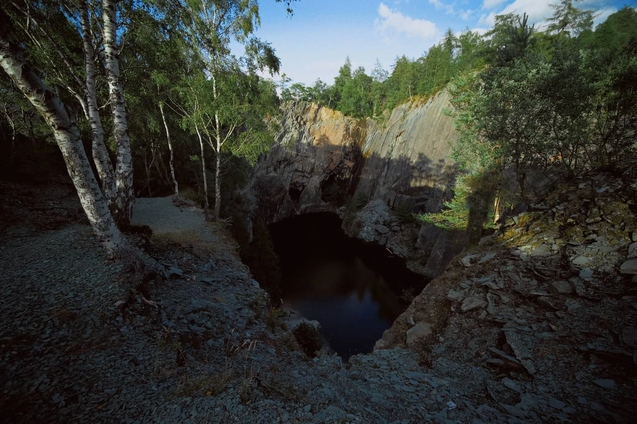  It&rsquo;s easy to feel weak in the knees when capturing the sheer drop down… 