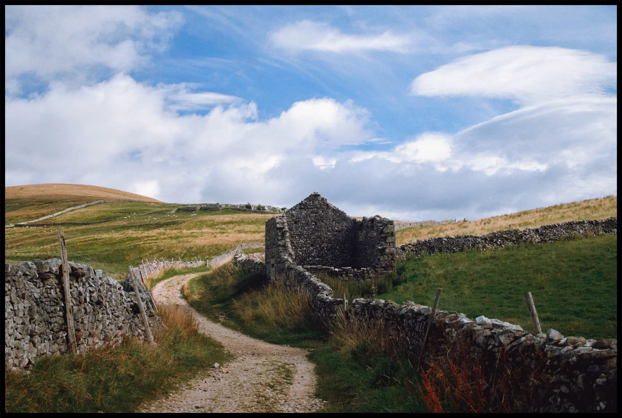  A dilapidated barn connecting to the drystone wall provides a perfect Yorkshire Dales subject for this gorgeous composition. 