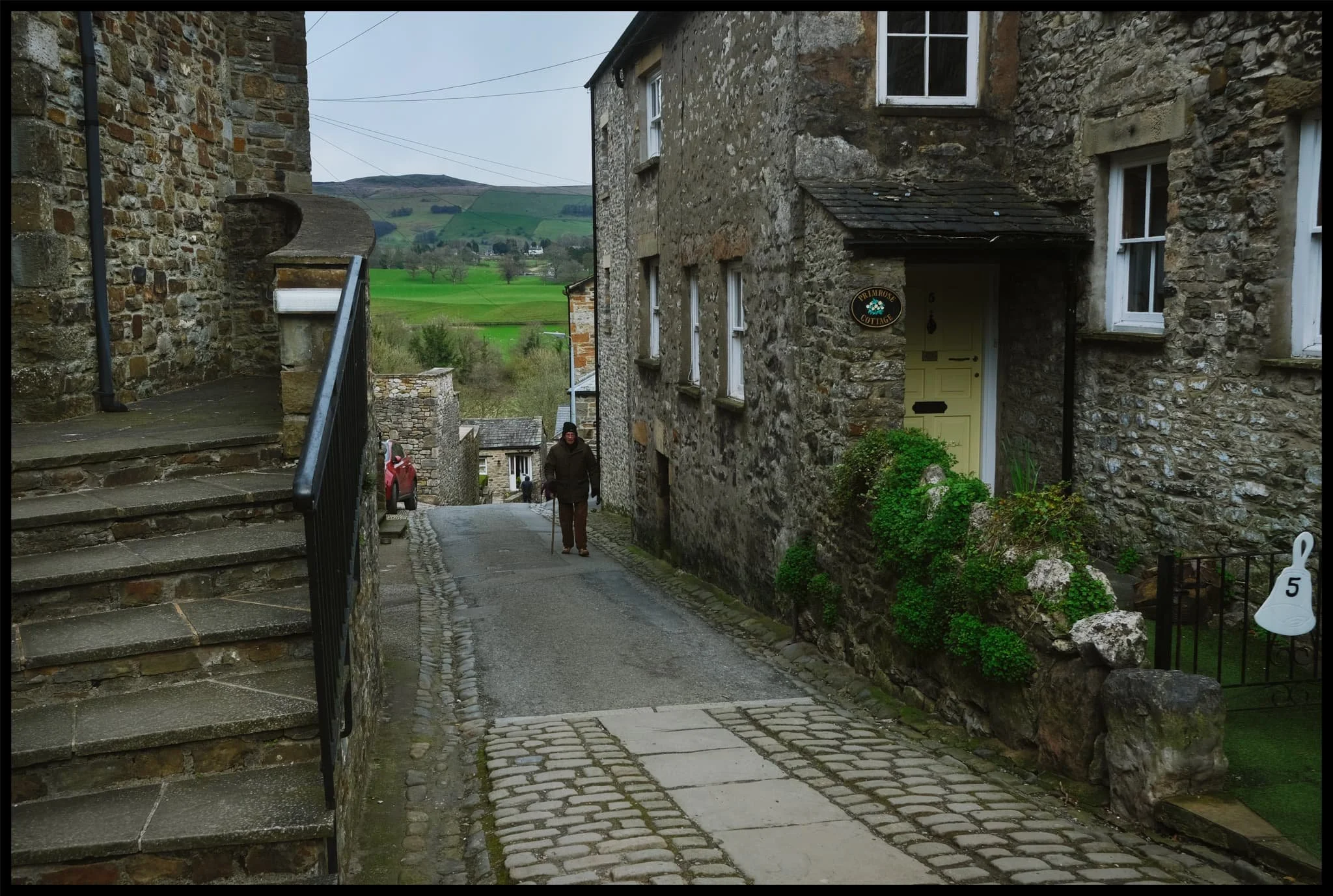  Heading down Mill Brow, an almost timeless scene. 