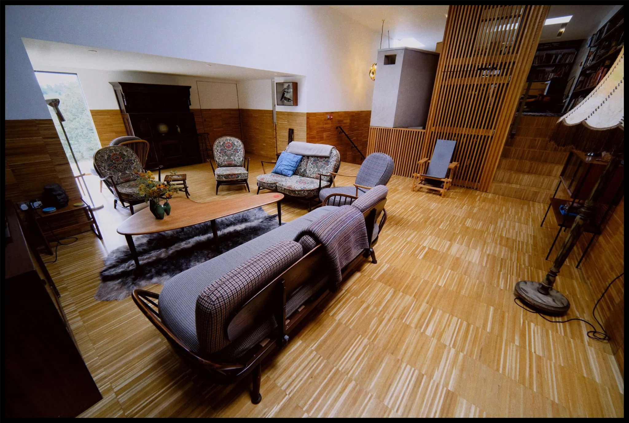  Above the living room is a study room with books galore. Visitors were free to peruse through what they liked. 