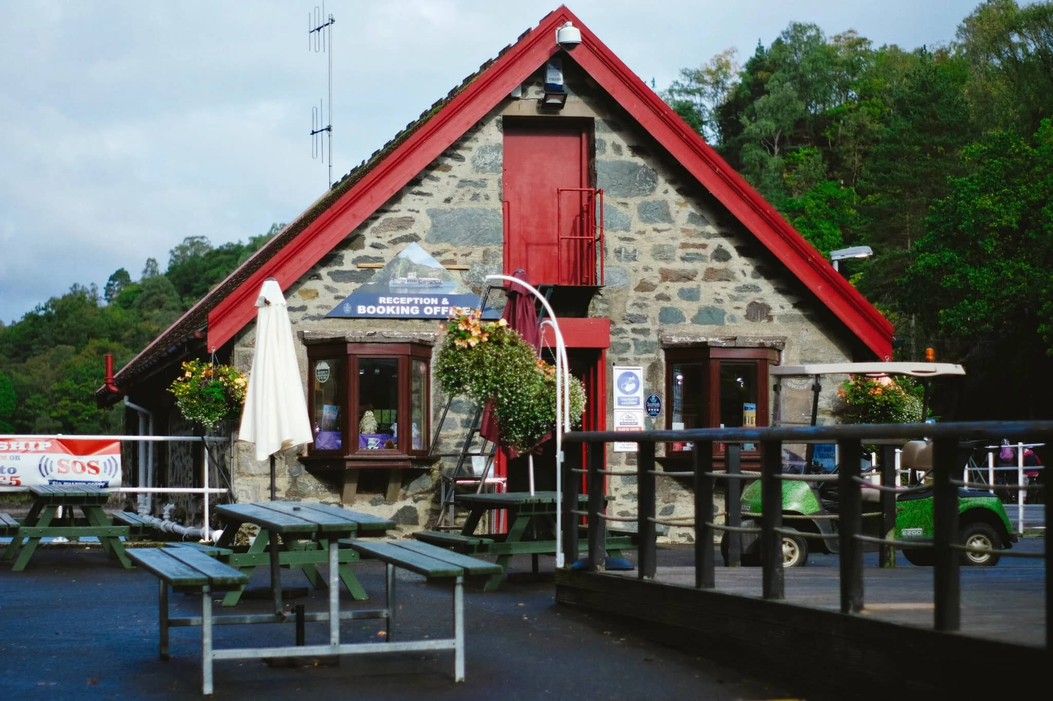  The booking office, should you wish to go on a delightful cruise down Loch Katrine. 
