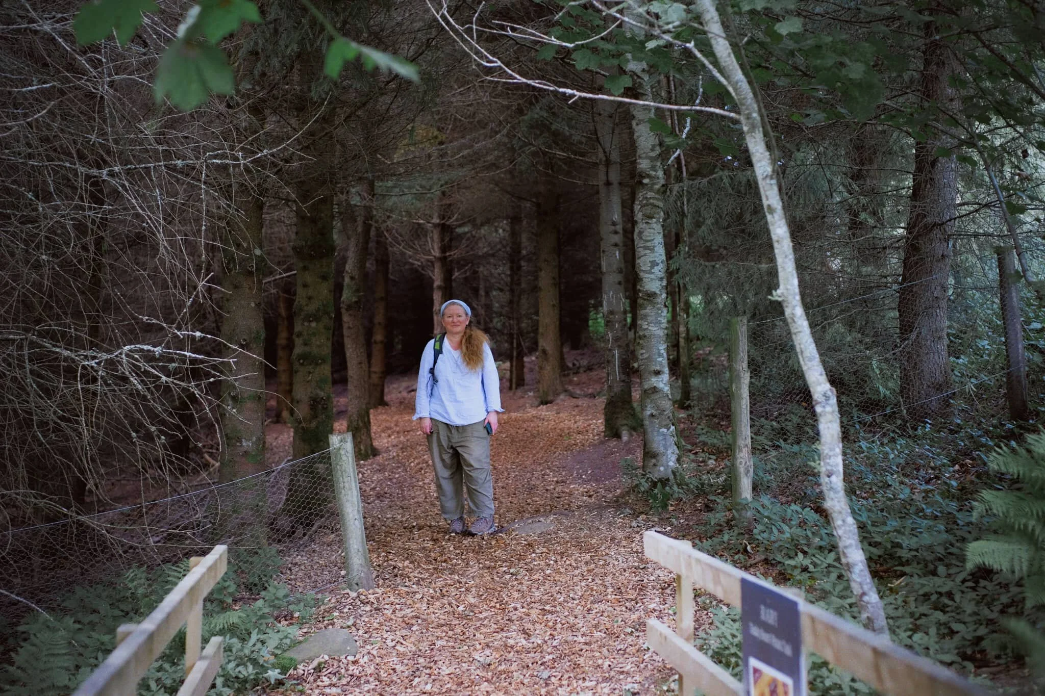  Due to the COVID-19 Pandemic, the High Force trail is a one-way system now, so we hiked up the steep steps out of the gorge and navigated through the Raby Estate woods back to the car. My lovely Lisabet, looking as stunning as ever. 