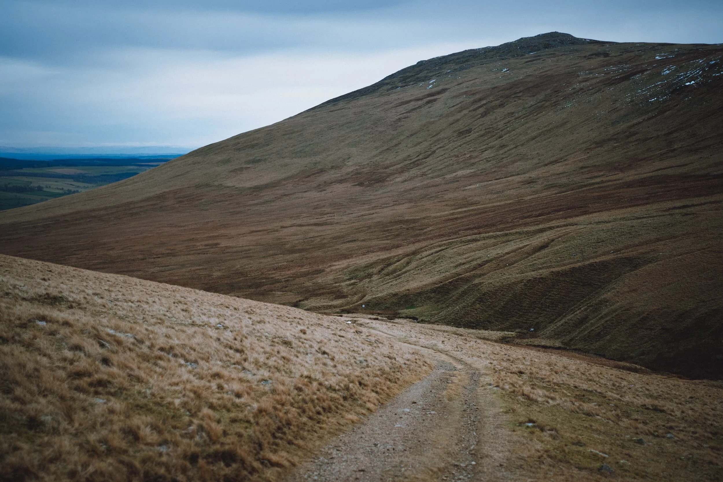  Carrock Fell from the miner&rsquo;s track. The fell is fairly unique in England as it&rsquo;s largely made from Gabbro, a rough igneous rock that&rsquo;s normally found on the Isle of Skye. Rock climbers like as it&rsquo;s quite &ldquo;grippy&rdquo;. 