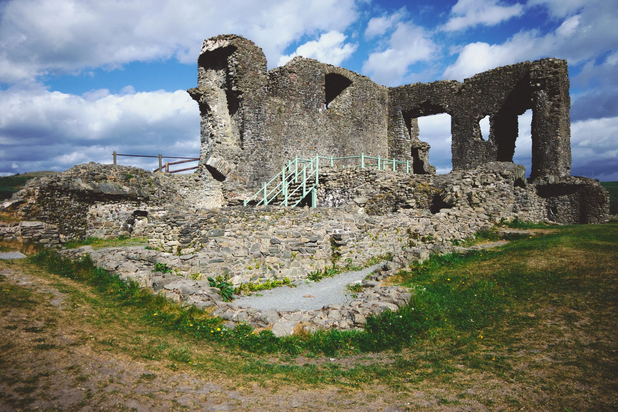  The ruins of Kendal Castle. 