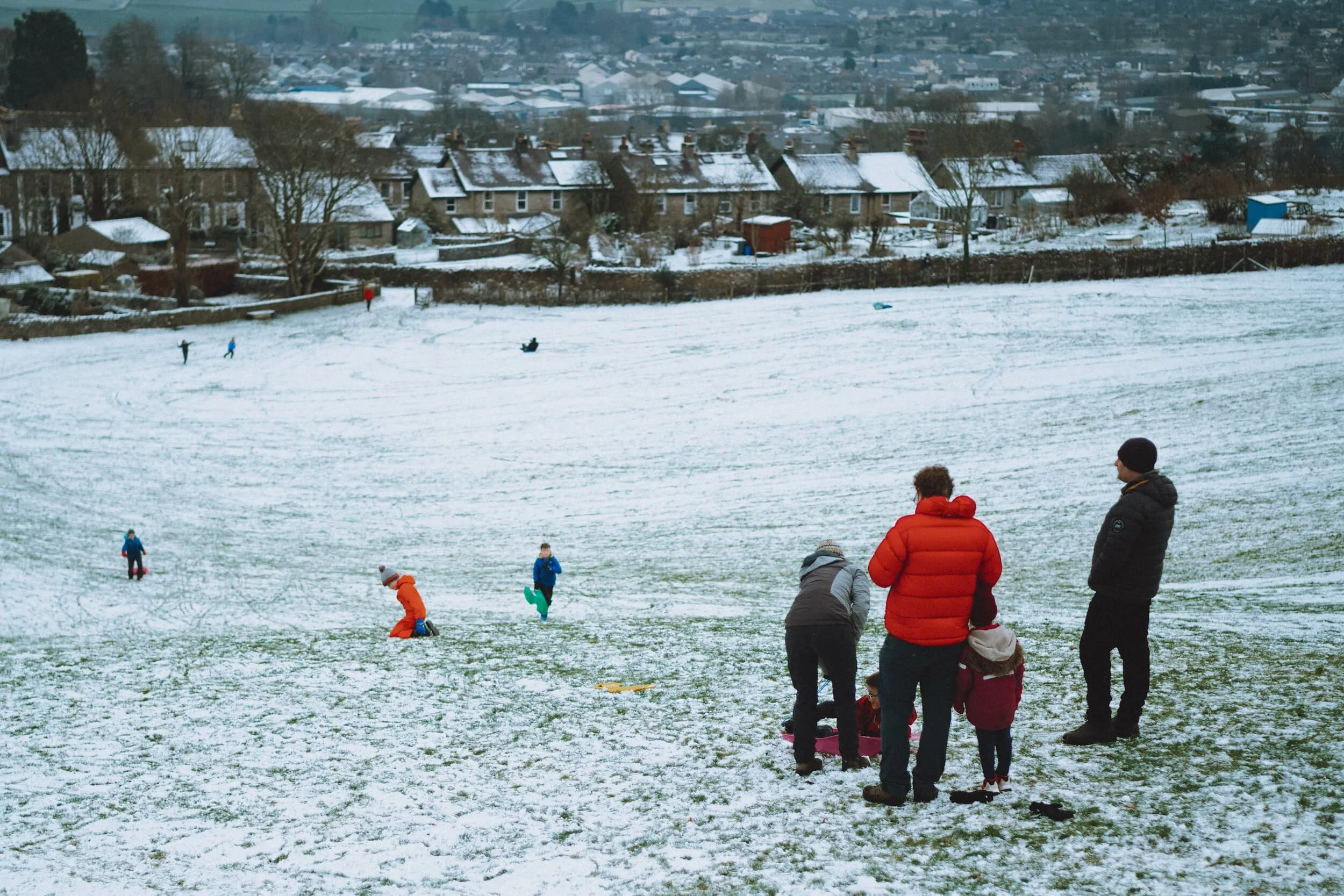  It was nice to see families out enjoying the &ldquo;snow&rdquo;. 