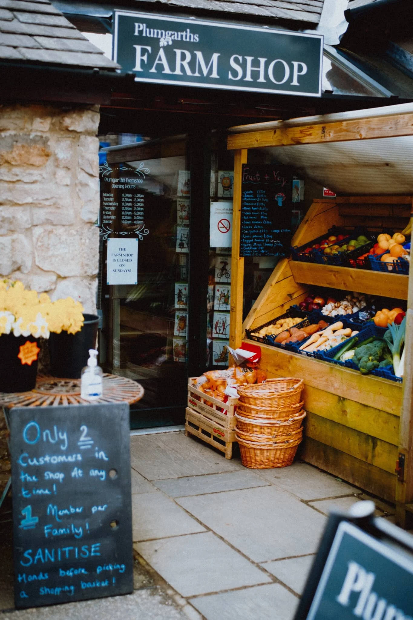  Lisabet nipped inside whilst I waited. We&rsquo;re fortunate to be able to afford, and have access to, local produce here in Cumbria. 