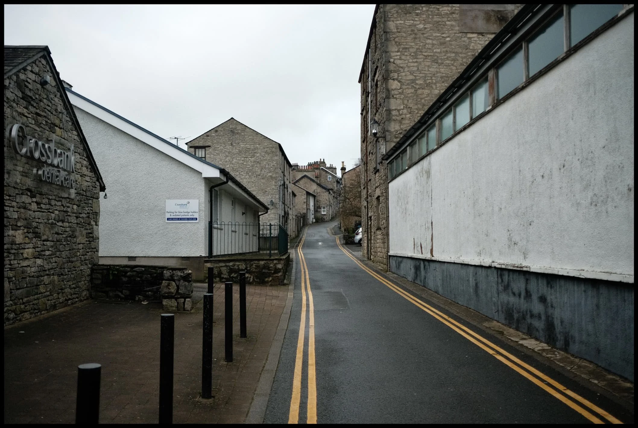  Heading up one of the steeper roads in Kendal, Captain French Lane.  