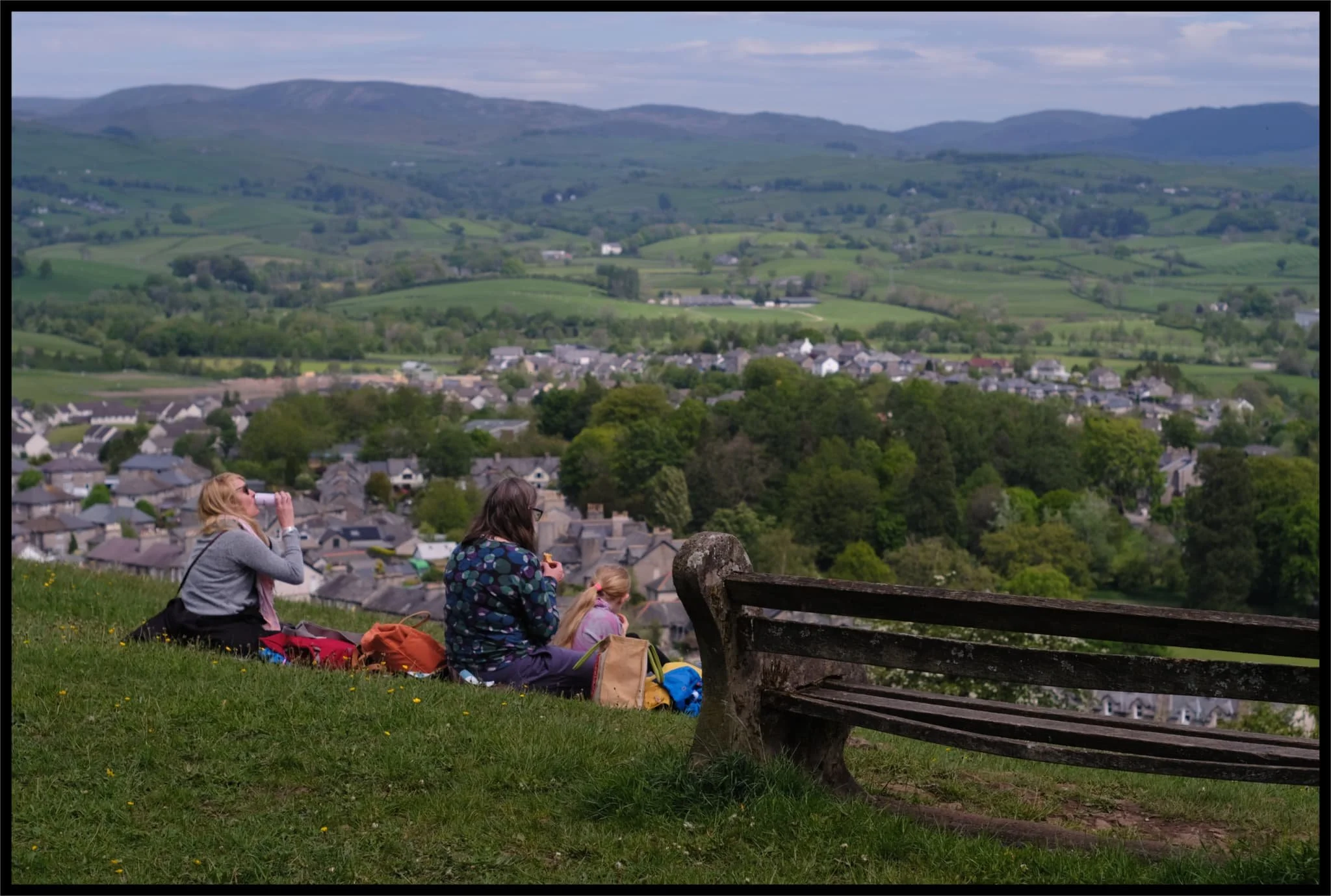  Out of the top of Serpentine Woods, the views over Kendal and its valley are stunning. It was nice to see plenty of families out, enjoying nature. 