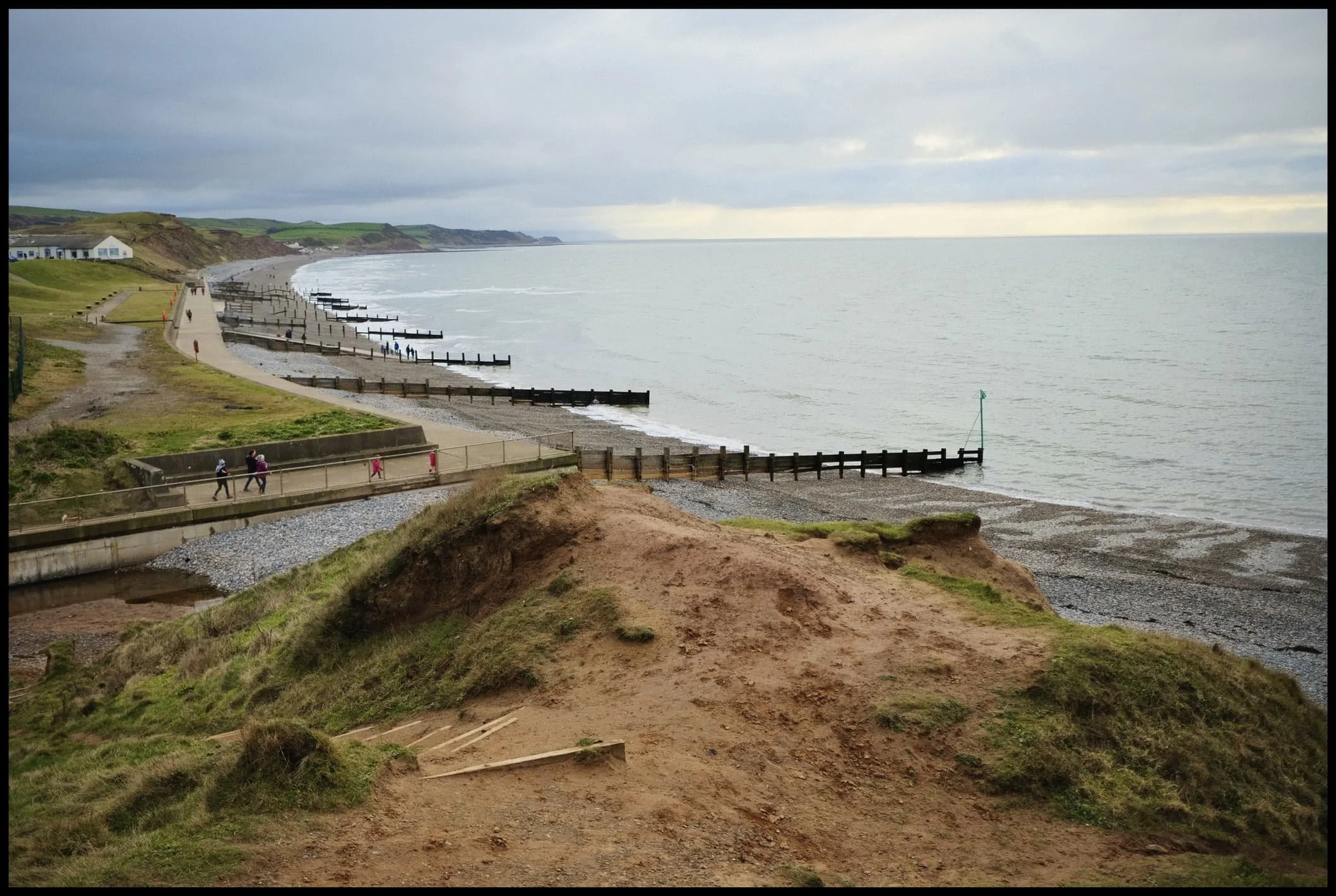  The cliff path reveals the extent of the St. Bees coastline. Much of the Cumbrian coastline is like this. 