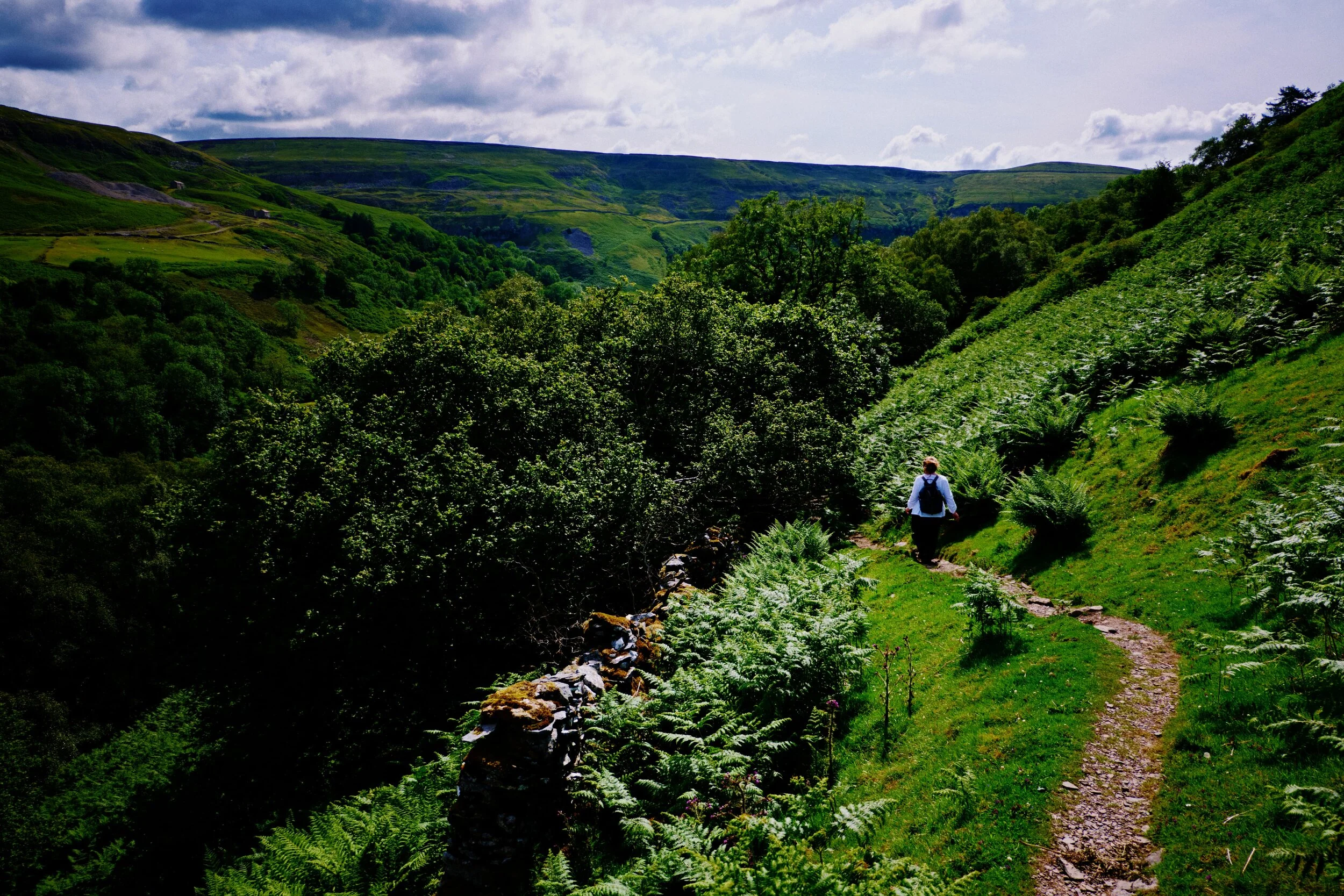  The Pennine Way, my Lisabet ahead. 