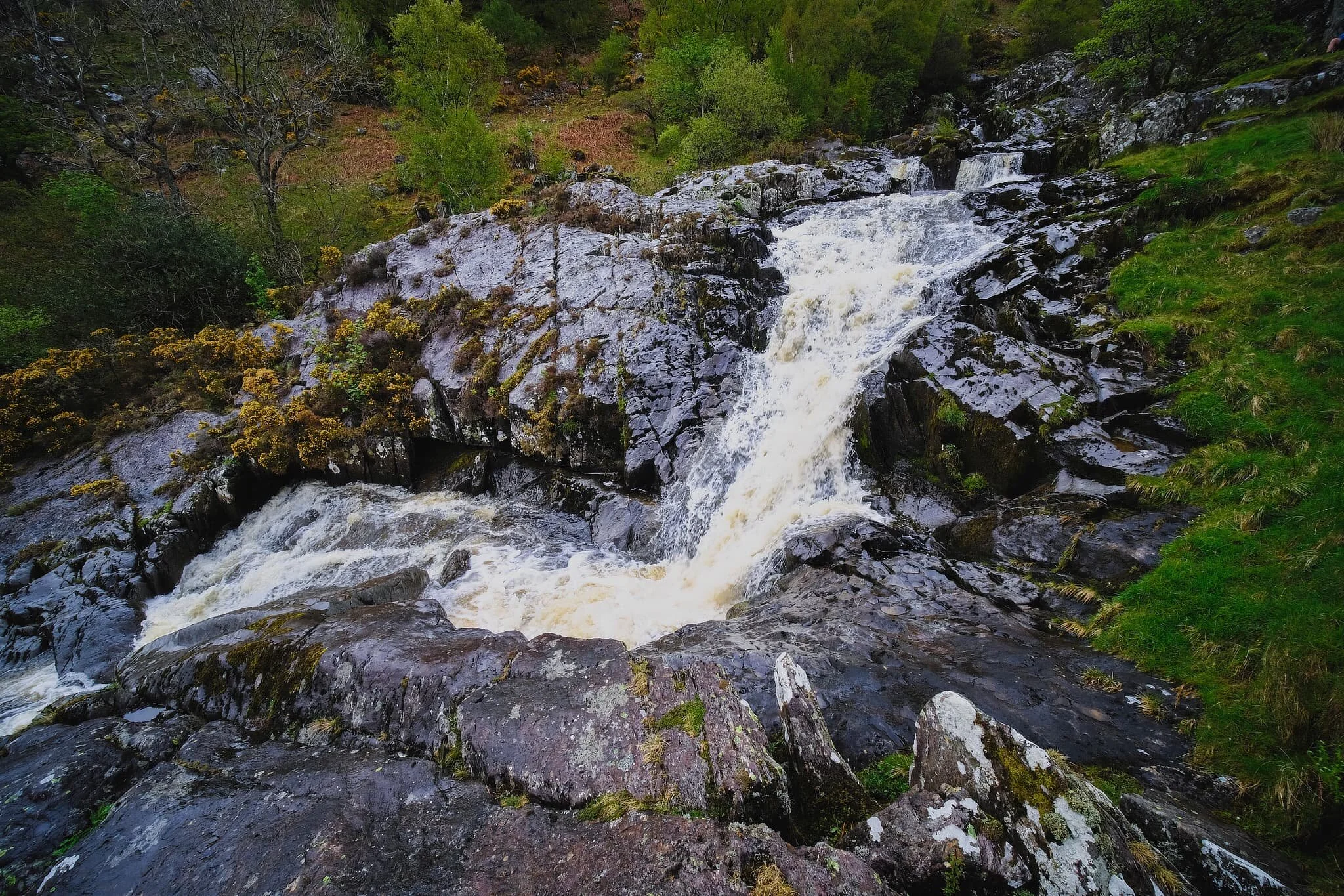  My main disappoint with this hike into Swindale was not being able to get better compositions of the various waterfalls of Forces Falls. That&rsquo;s because the rain had saturated the grass and rocks alongside the falls, making them all super slippy, so I couldn&rsquo;t get close enough to get the type of composition I wanted. 
