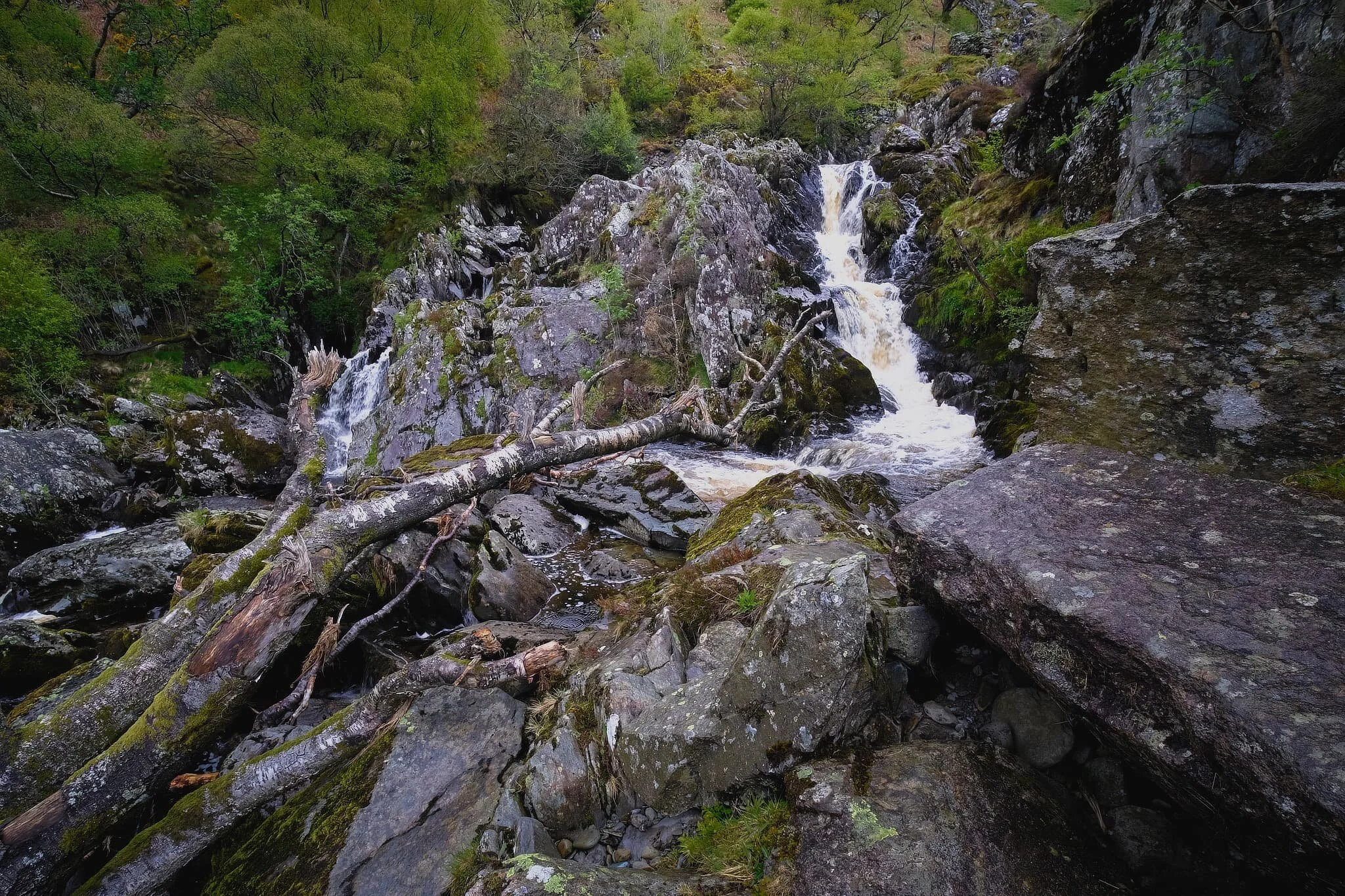  These two compositions of the falls will have to do for now. Next time, I&rsquo;ll think about maybe bringing my wellies to get into the various pools for better waterfall shots. 