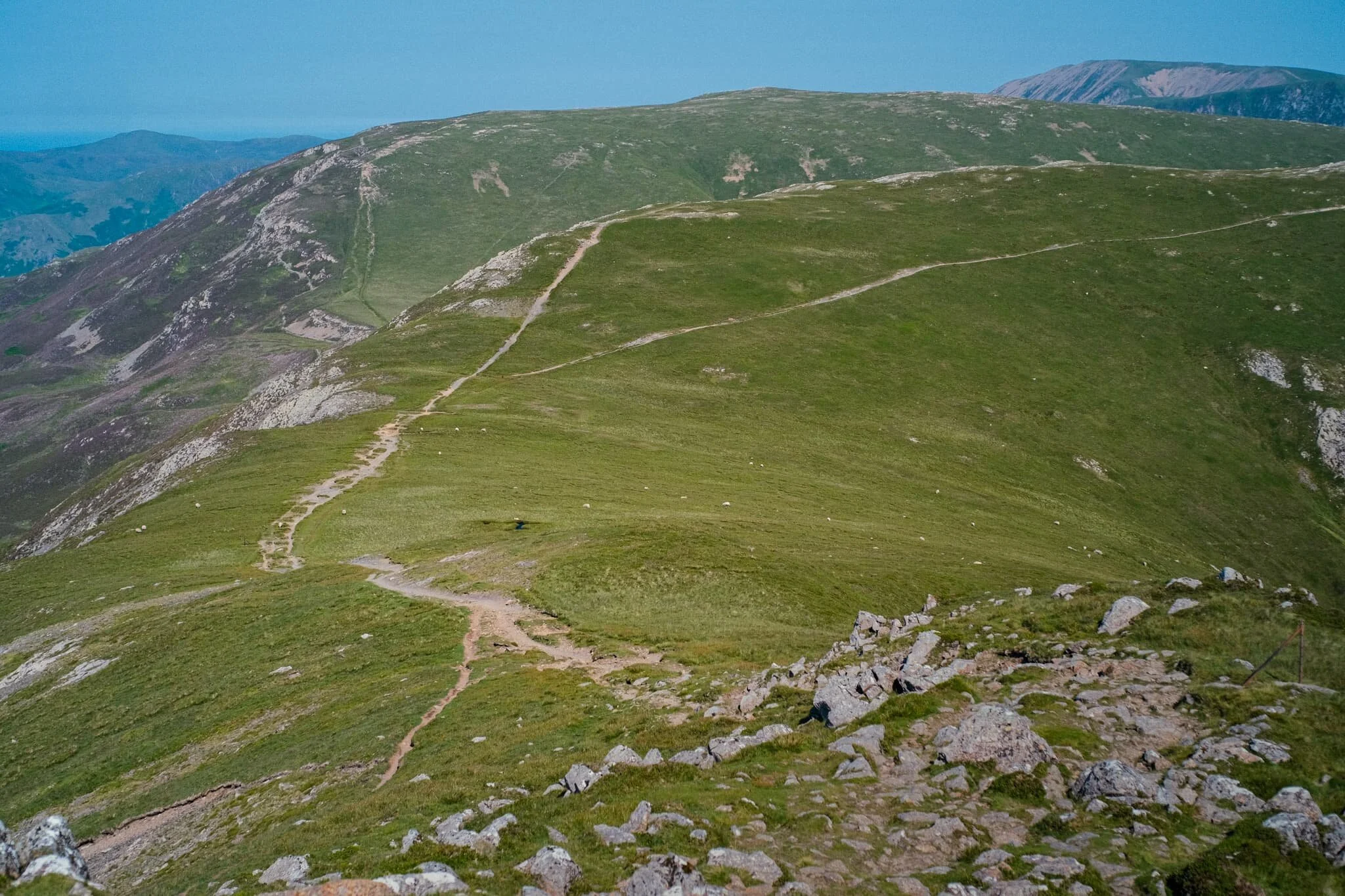  The way forward. Our next goal was to follow Hindscarth Edge and branch off to the right in order to summit Hindscarth itself. 