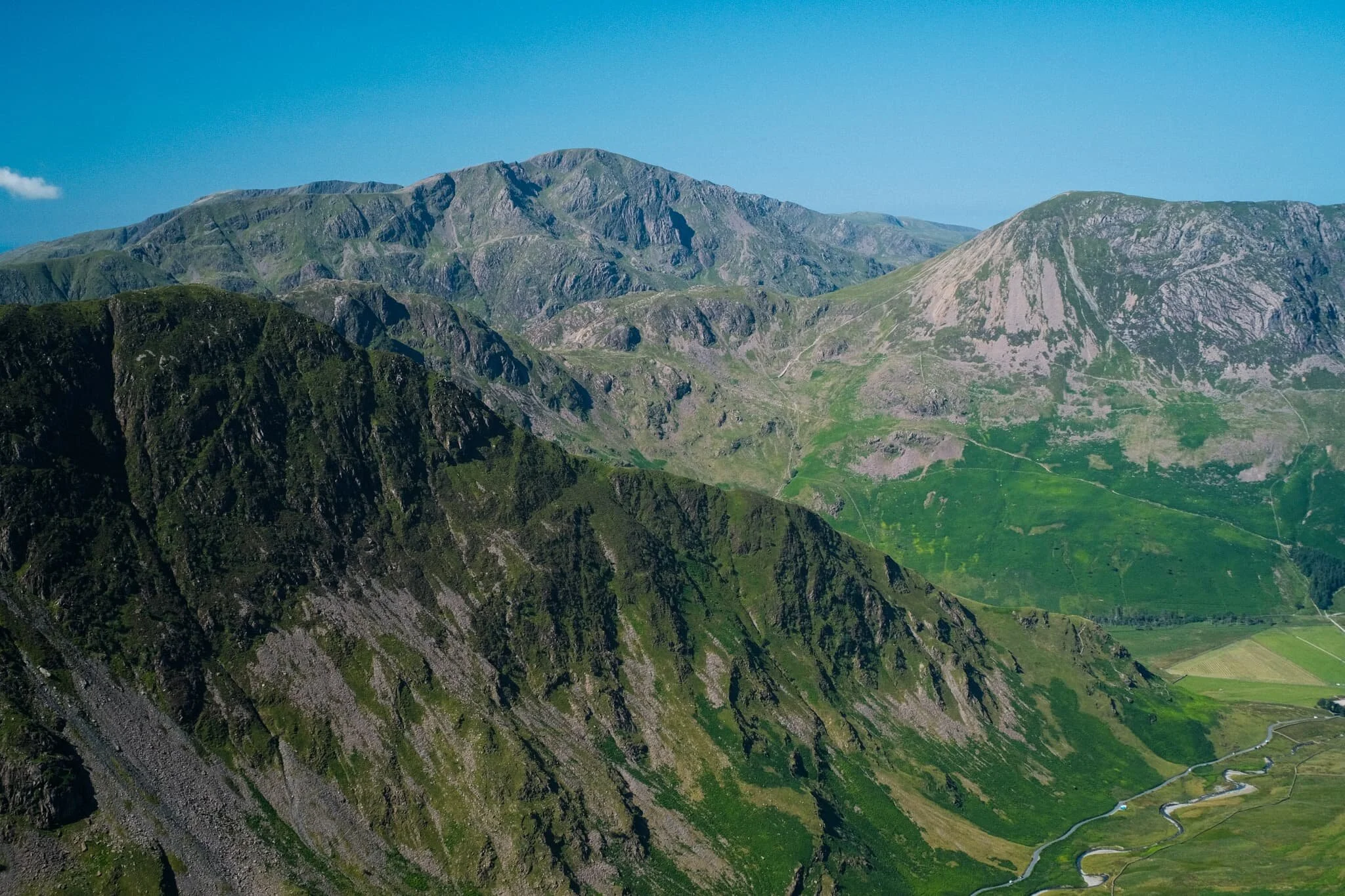  Another view of Fleetwith Pike&rsquo;s norther face and mighty Pillar in the centre. To the right is High Crag, part of the High Stile range. 