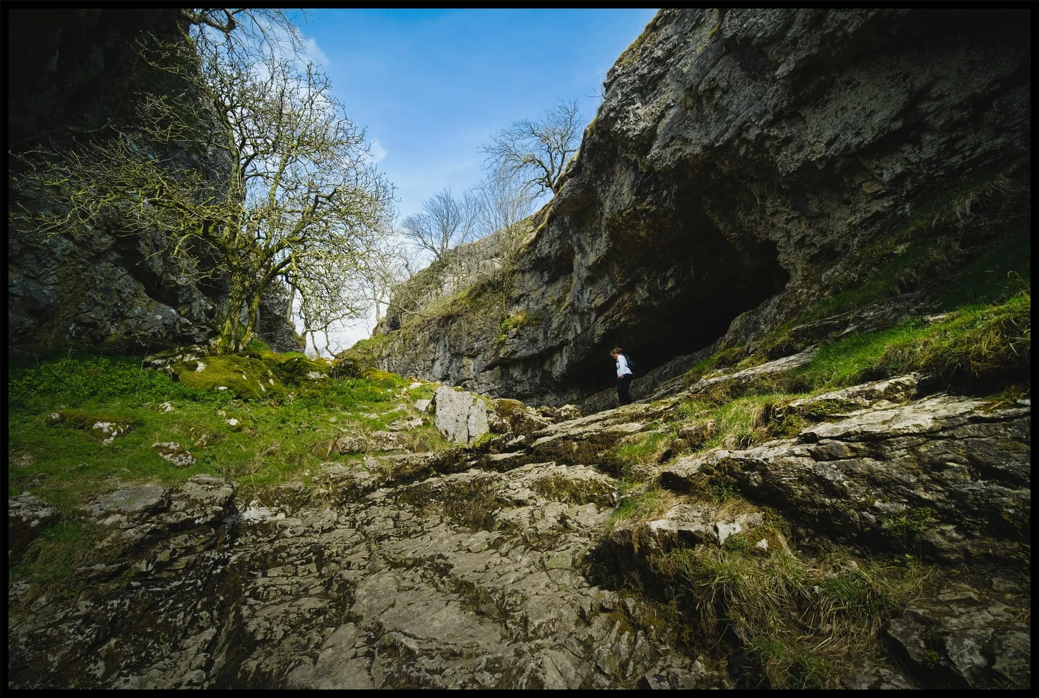  An ultra wide composition looking up from the bottom of what would&rsquo;ve been a powerful waterfall. The meaning of the name 