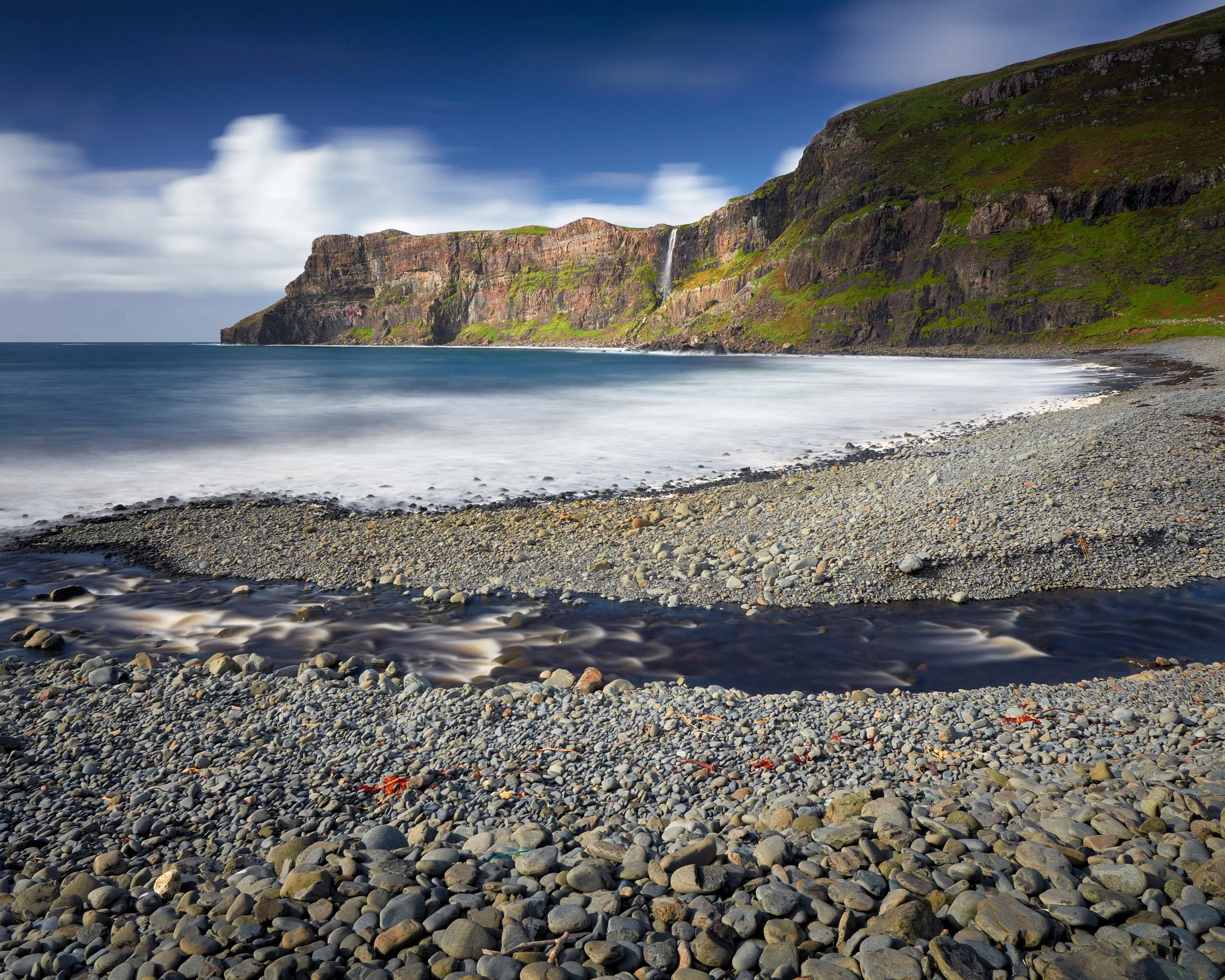  &ldquo;Talisker Curve&rdquo; by Ian Cylkowski. The cliffs of  Rubha Cruinn  and its waterfall from Talisker Bay. Shot in 2016. 