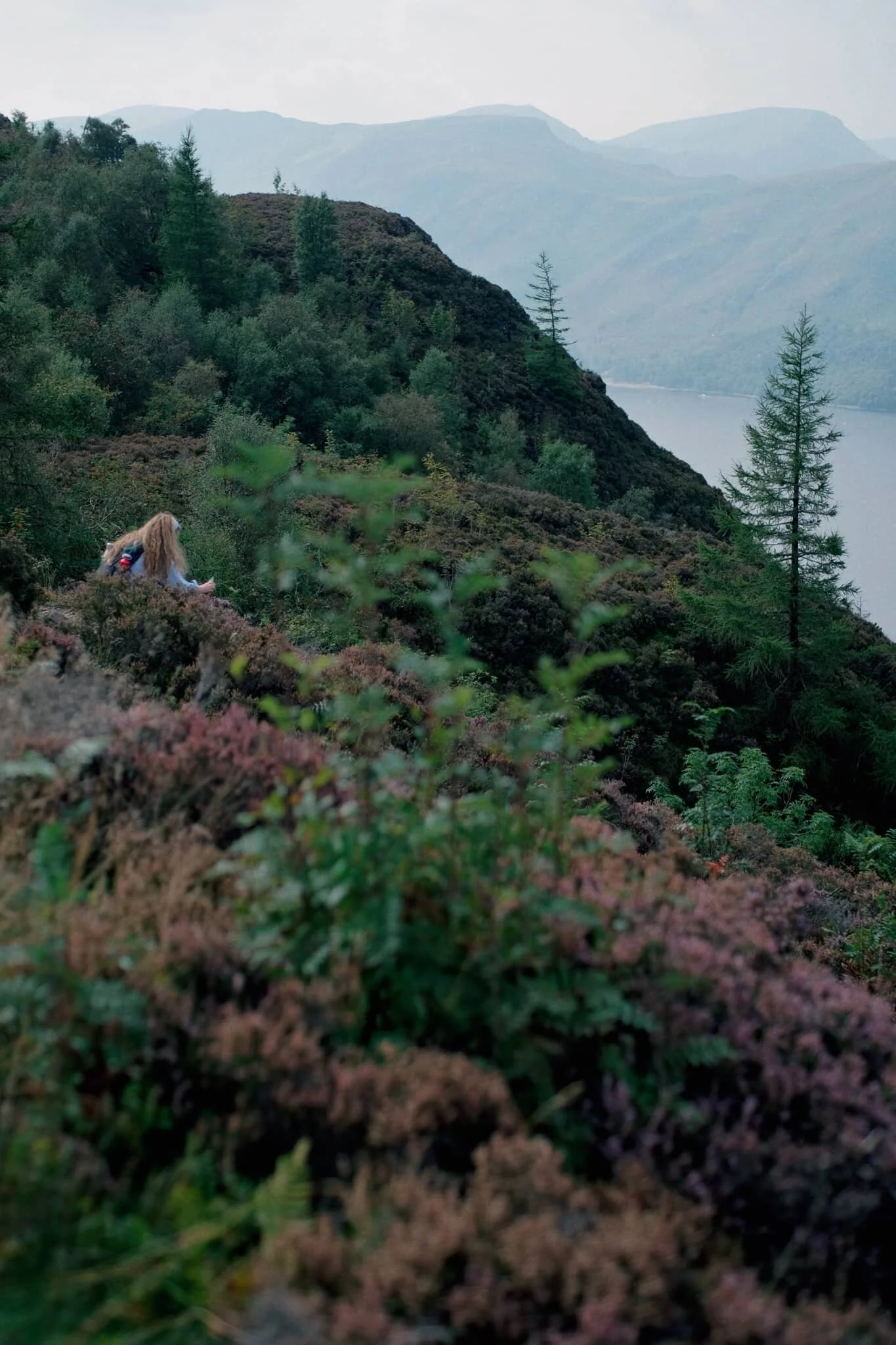  It soon becomes apparent how much of a drop there is from Walla Crag&rsquo;s northwestern face. 