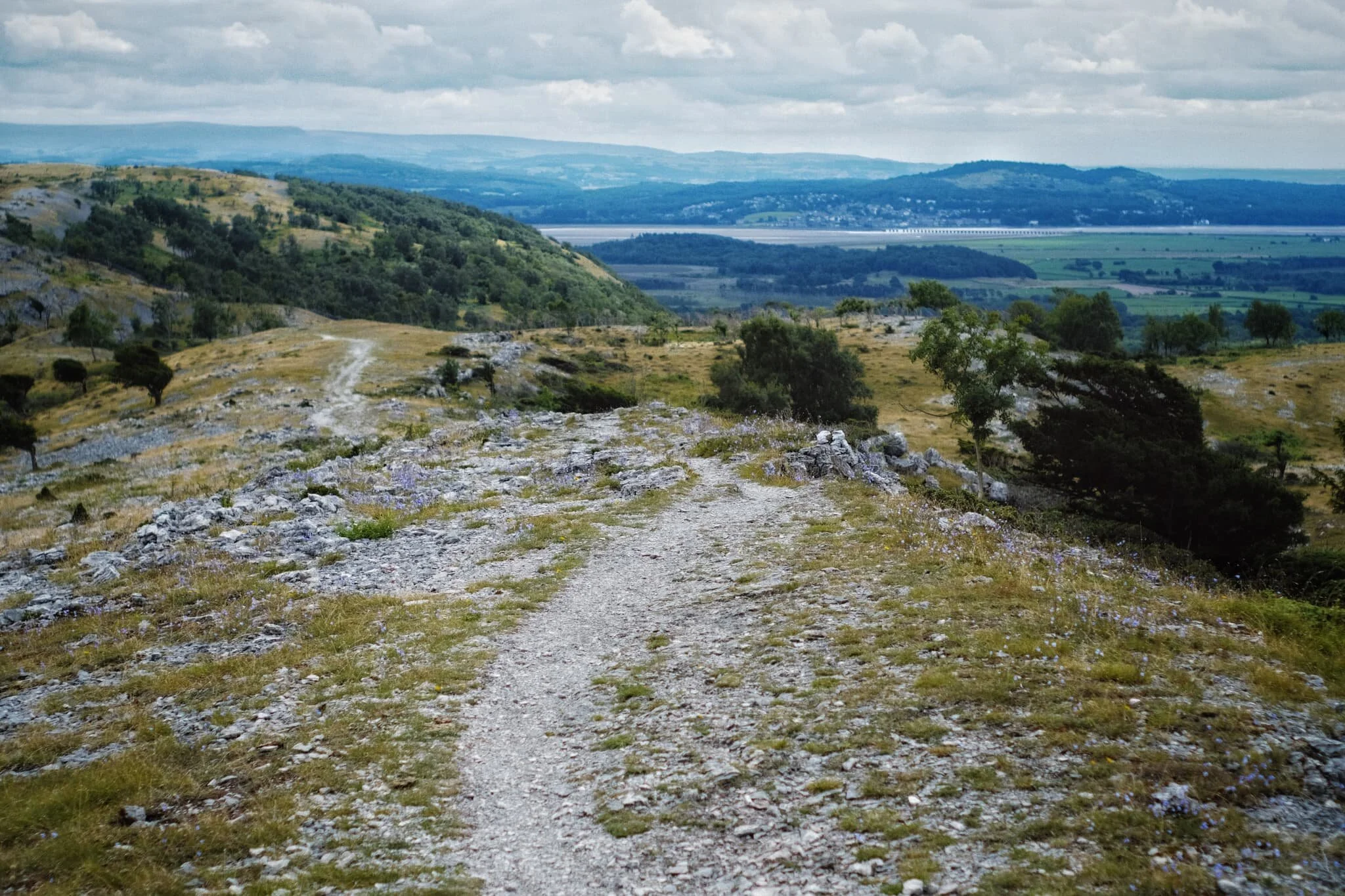  The view south from Lord&rsquo;s Seat. Rather lovely isn&rsquo;t it? To the right is the coastal village of  Arnside  with Arnside Knott above it, and in the far distance is the edge of the Yorkshire Dales. 