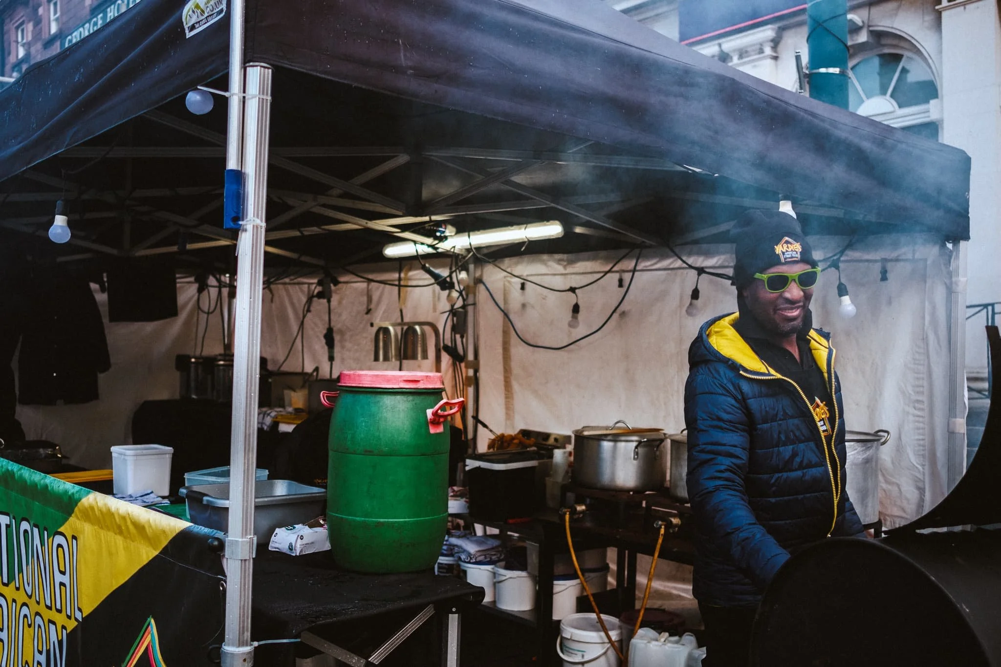  The smells emanating from this Jamaican street food stall were godly. 