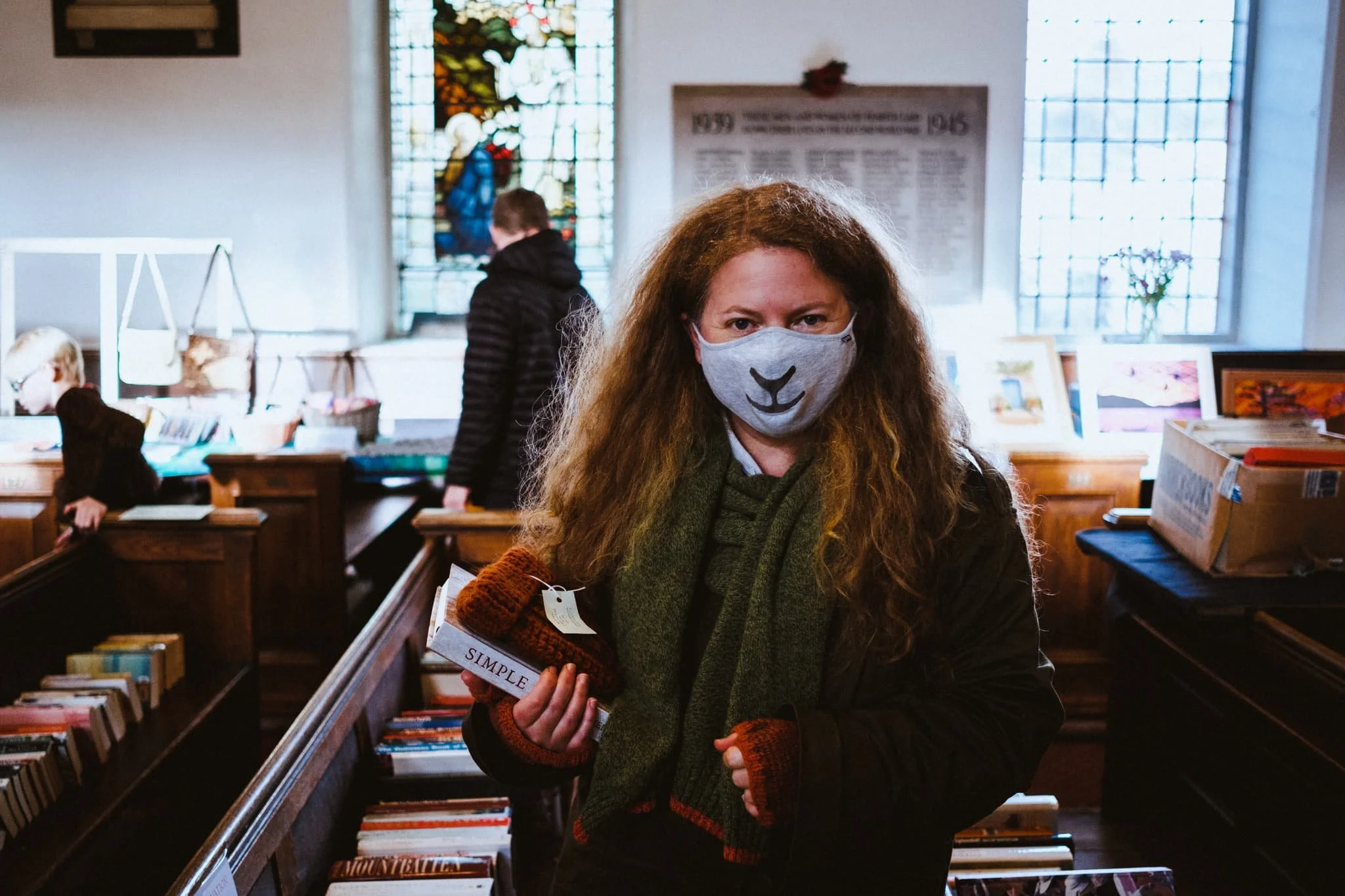  We met Lisabet inside the church, who was happily browsing through bargains galore. 